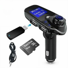 Bluetooth Car Kit MP3 Player FM Transmitter Wireless Radio Adapter USB Charger