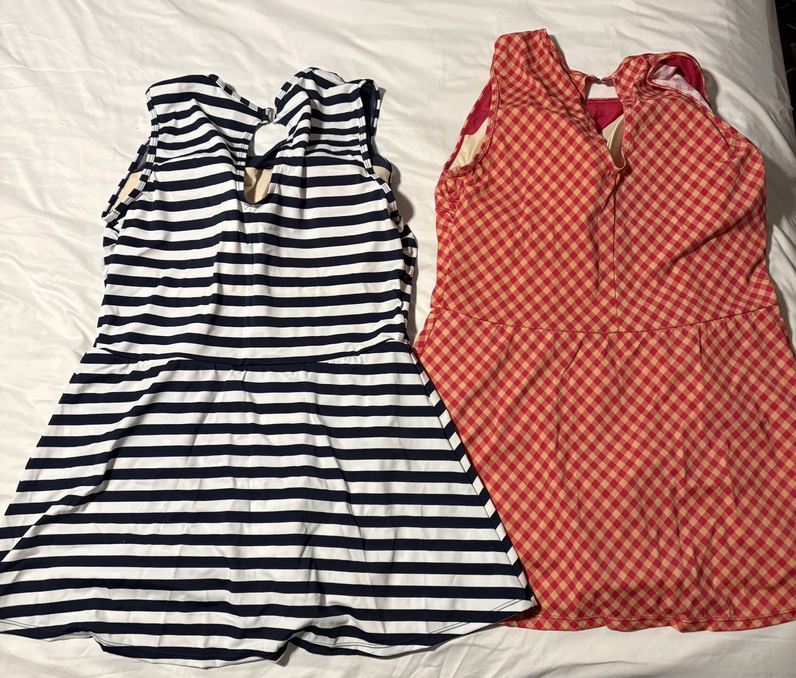 Set Of 2 D&Co Beach Bathing Suits/Swim Dress For Women Size 14 And 16