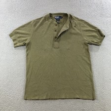 Vintage Polo Ralph Lauren Men’s M 836 R64 Crest Army Green Henley Ribbing Y2K