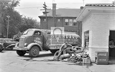 Standard Oil Truck Rubber Tire Scrap Drive Detroit Michigan MI - Reprint