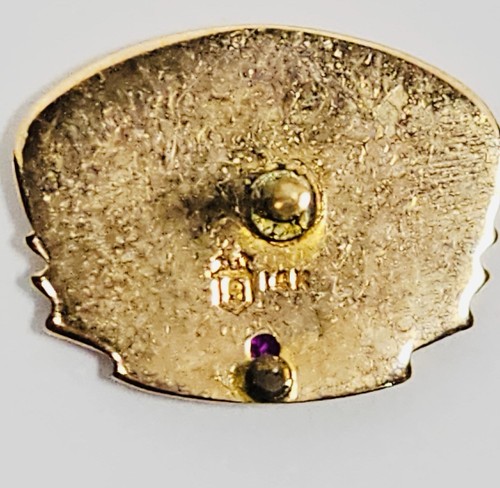 Service Pin Ruby Tyler Pipe Texas 14K GOLD RUBY SERVICE AWARD PIN 2.0 grams | eBay