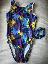 Plum Practicewear Gymnastics Leotard, Multicolor, Size Adult Large