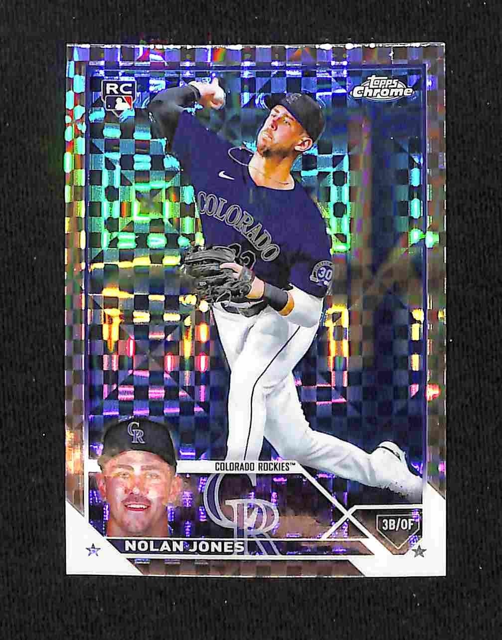 2023 Topps Chrome - Nolan Jones #43 X-Fractor (RC)