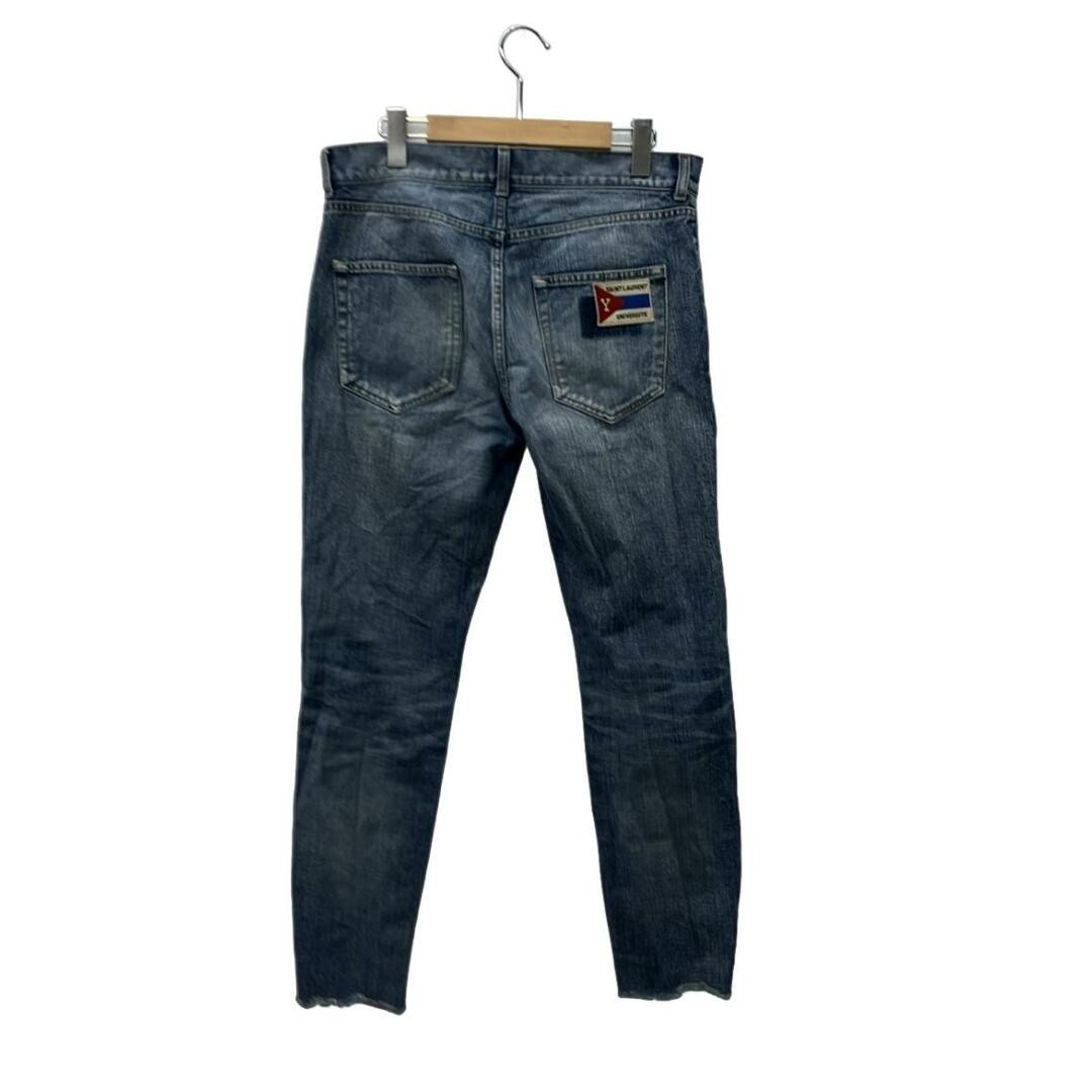 Saint Laurent Denim Pants Distressed Cutoff Skinny 483059
