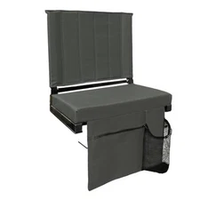 Stadium Seats for Bleachers with Back Support - Bleacher Chairs with Back Grey
