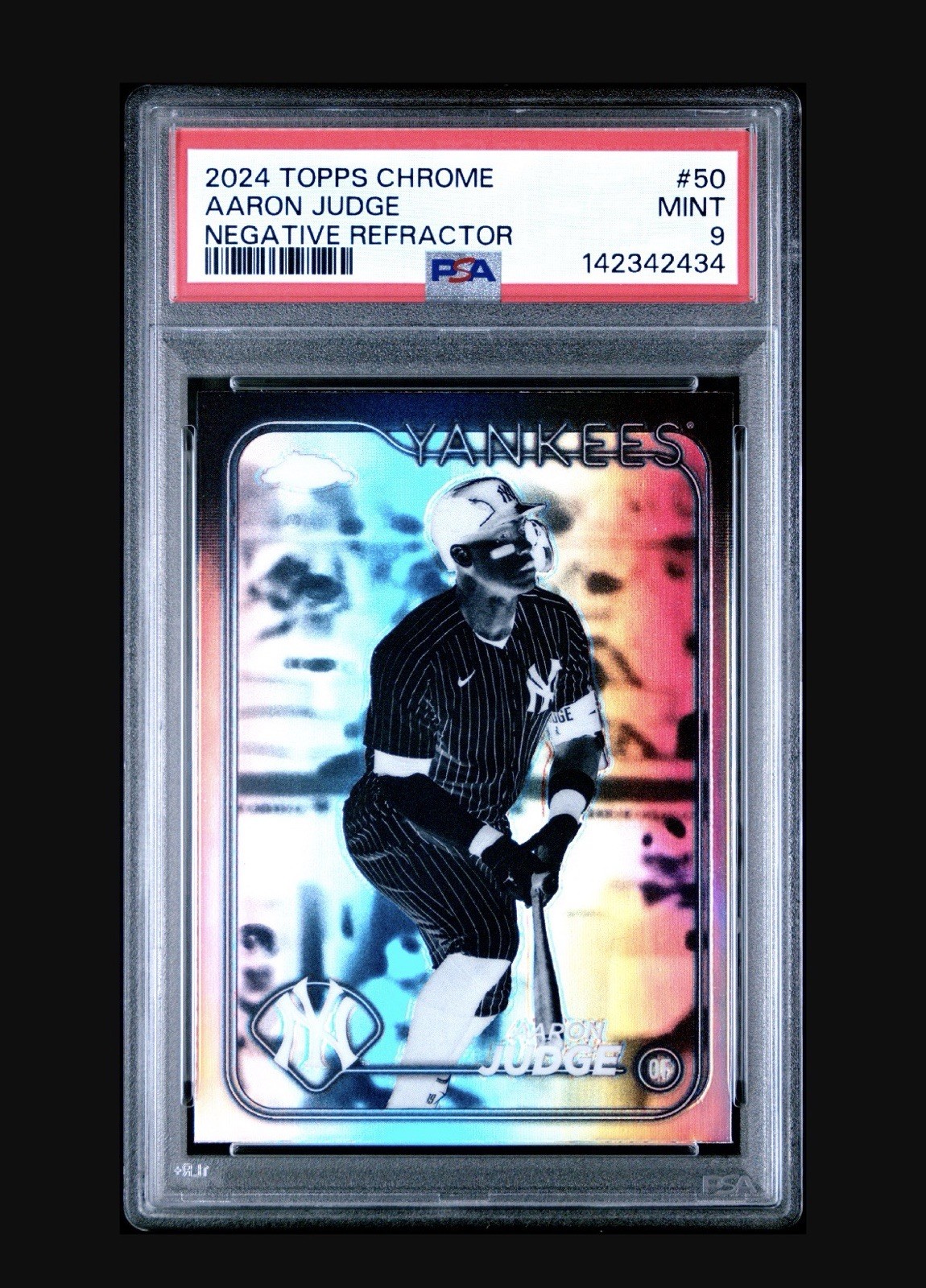 2024 Topps Chrome - Aaron Judge #50 Negative Refractor