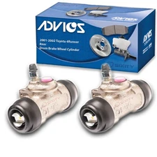 2 pc ADVICS Rear Drum Brake Wheel Cylinder for 2001-2002 Toyota 4Runner  - rw