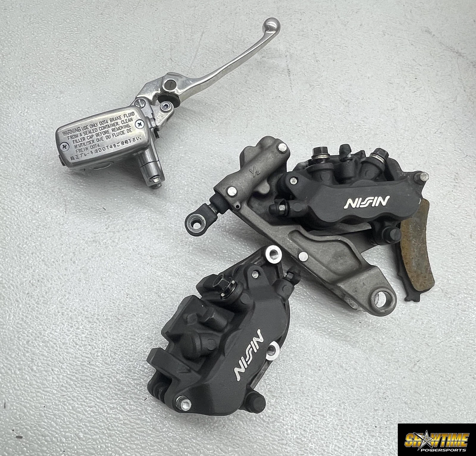02-13 HONDA INTERCEPTOR 800 VFR800 RIGHT LEFT FRONT BRAKE CALIPER SET MASTER