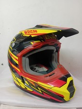 casco cross ixs Giallo Rosso Nero Taglia S Rimanenza Di Magazzino 
