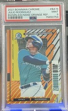 2021 Bowman Chrome Ascensions - Orange Refractor JULIO RODRIGUEZ (RC) /25 PSA 9