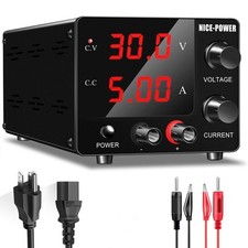 NICE-POWER DC Power Supply Variable, 30V 5A Adjustable Switching Regulated Po...