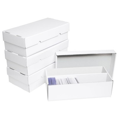 4-Pack Cardboard Storage Box for 1800 Loose Trading Cards, Durable Organizer