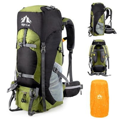 Night Cat Hiking Backpacks 70L Camping Backpacking Packs For Men Women