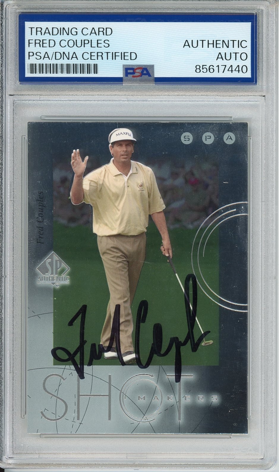 Fred Couples Autographed Signed 2001 UD SP AUTHENTIC GOLF SHOT MAKERS PSA DNA COA 