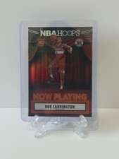 2024-25 Panini NBA Hoops Bub Carrington Now Playing Holo Insert Rookie Card #4