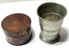 CIVIL WAR ERA VINTAGE COLLAPSIBLE TRAVEL CUP - MISS ELLEN STANFORD LOUISVILLE