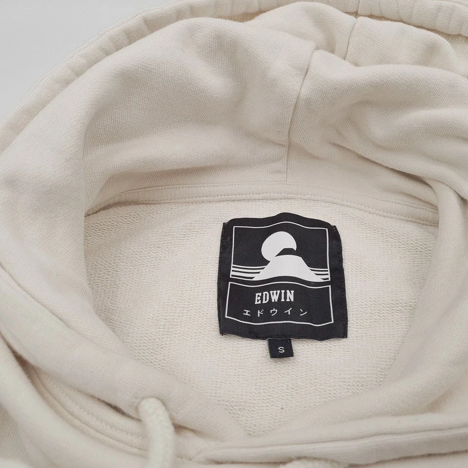 Edwin Sudadera Hoodie Mujer Blanca Algodón Vo8 Tamaño S - Imagen 4 de 4