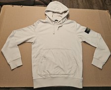 Stone Island Authentic Beige Pullover Hoodie Sz Medium