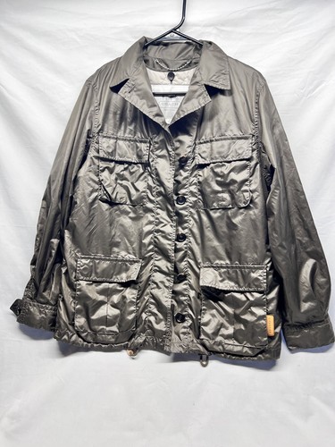 Coach Lightweight Windbreaker Jacket with Removable Quilted Vest Brown Large