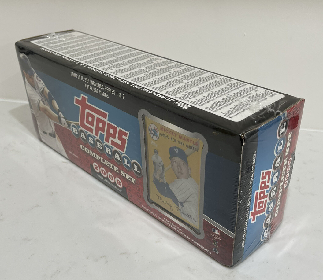 2008 TOPPS BASEBALL FACTORY SEALED SET 660 CARDS WITH GOLD CHROME