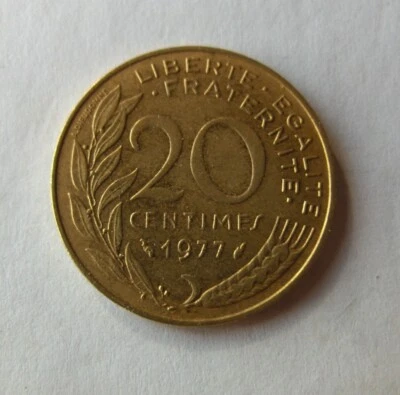 20 centimes Marianne 1977 - Photo 1/2