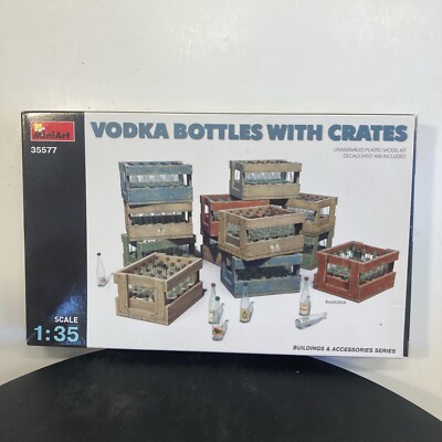 MiniArt Scenery & Accessories 1/35 Vodka Bottles w/Crates New M2