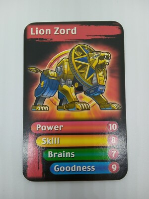 Lion Zord - Power Rangers Ninja Storm TOP TRUMPS JUNIORS 2004 - Einzelkarte