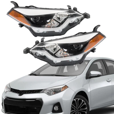 LED Headlight Assembly for 2014 2015 2016 Toyota Corolla Left Right 2pc Pair Set - Bild 1 von 4