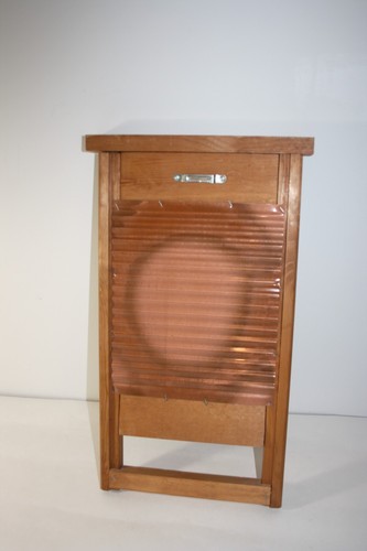 Wood and Copper WashBoard Planter Soap & Towel 5 Cents - Picture 5 of 7