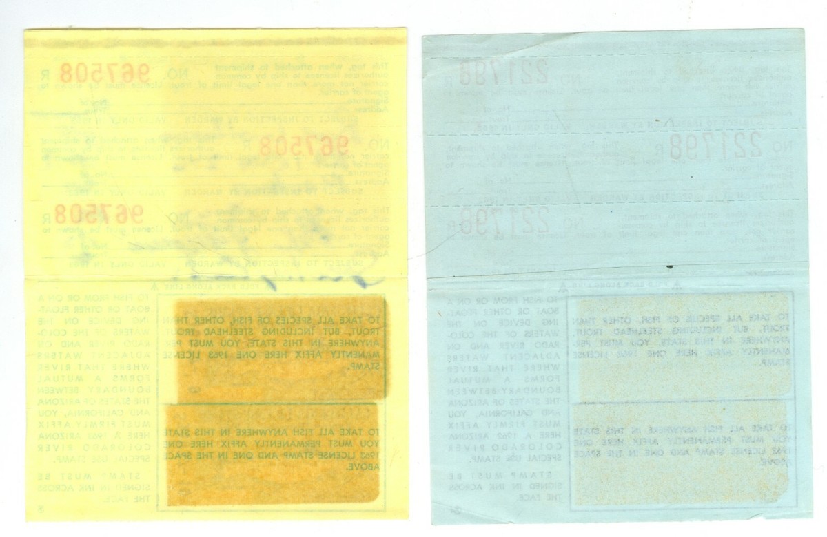 Californie (CA): Timbres fiscaux : Timbres : Liste des années