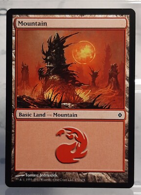 Magic - Mountain / Gebirge (V.1) - Basic Land - Das neue Phyrexia - EN/NM