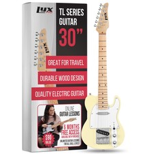Lyxpro 30â€ Electric Telecaster Guitar | Solid Full-size Paulownia Wood Body, 3
