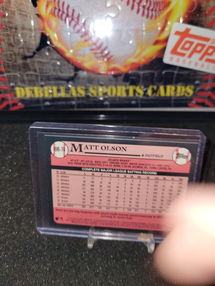 2024 Topps Series 1 #89B-74 Matt Olson 1989 Silver Ice Foil | eBay