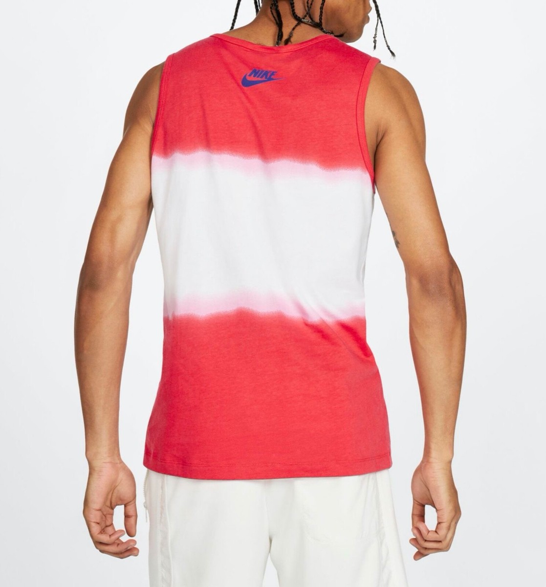 red and white nike tank top