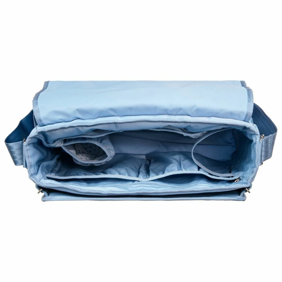 NUEVO CON ETIQUETAS NUEVO Armani Junior bebé niño azul claro bolsa de pañales cambiador bolsa de biberón Foto 4 de 4