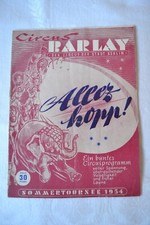 altes Programmheft Circus Barlay Berlin Sommertournee 1954 Tierdressur Manege