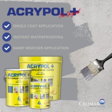 CROMAR ACRYPOL + WATERPROOF ROOF COATING WITH FIBRE 2.5KG/5KG/20KG