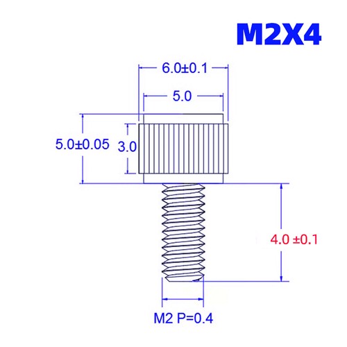 M2 M2,5 Rändelschrauben Schrauben Edelstahl Messschieber Stellschraube 4mm-12mm - Bild 10 von 20