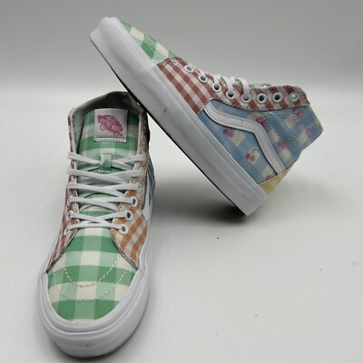 Checkered Mens Vans Shoes High Tops Vans Sk8-Hi Tapered Shoes