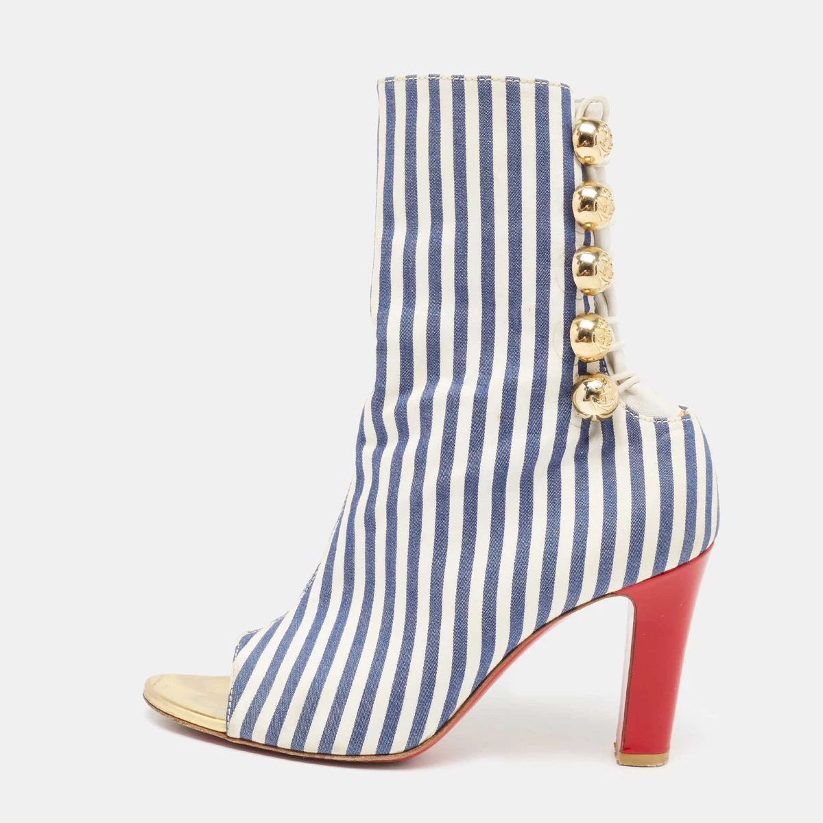 White christian top louboutin boots