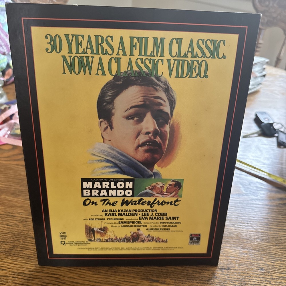 Video Store Display Beta VHS 1980s On The Waterfront Marlon Brando