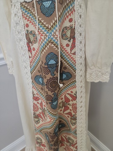 Vintage 69-70 schwarzes Etikett GUNNE SAX von Jessica Renaissance/Hippie Maxikleid - Bild 6 von 21