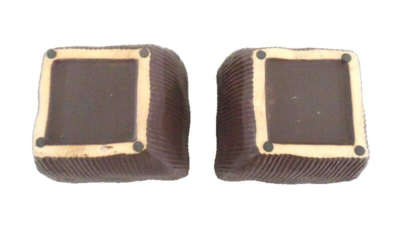 Töpfe Dekoration 2 Übertöpfe 13 cm Hoch dunkelbraun quadratisch Pflanzen - Bild 4 von 4