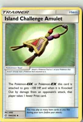 2019 SUN & MOON COSMIC ECLIPSE ISLAND CHALLENGE AMULET 194/236