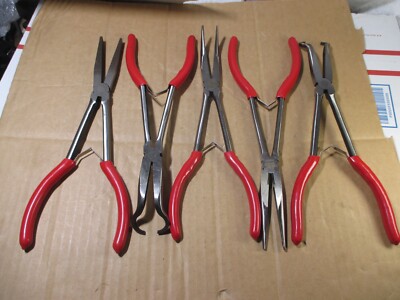Maclean's Nose & Longrow セット MAC TOOLS 14 PIECE PLIERS, Side Cutters, and More cutters, in