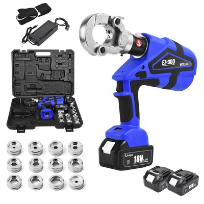 Electric Hydraulic Plier Rechargeable Battery Crimping Tool 16-300mm² 