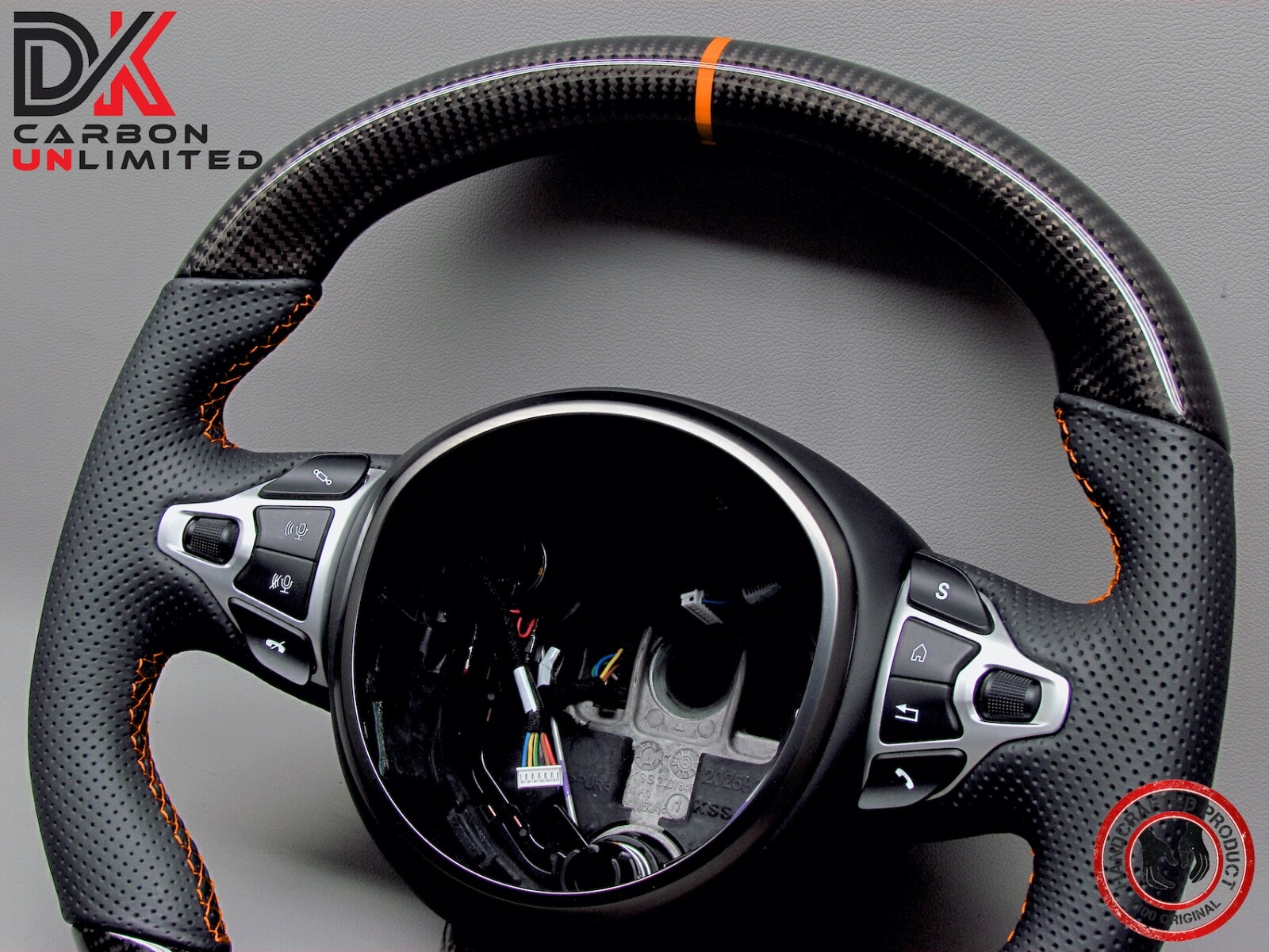 Aston Martin Vantage DBS DB11 Superleggera Orange Ring Carbon Steering Wheel v1