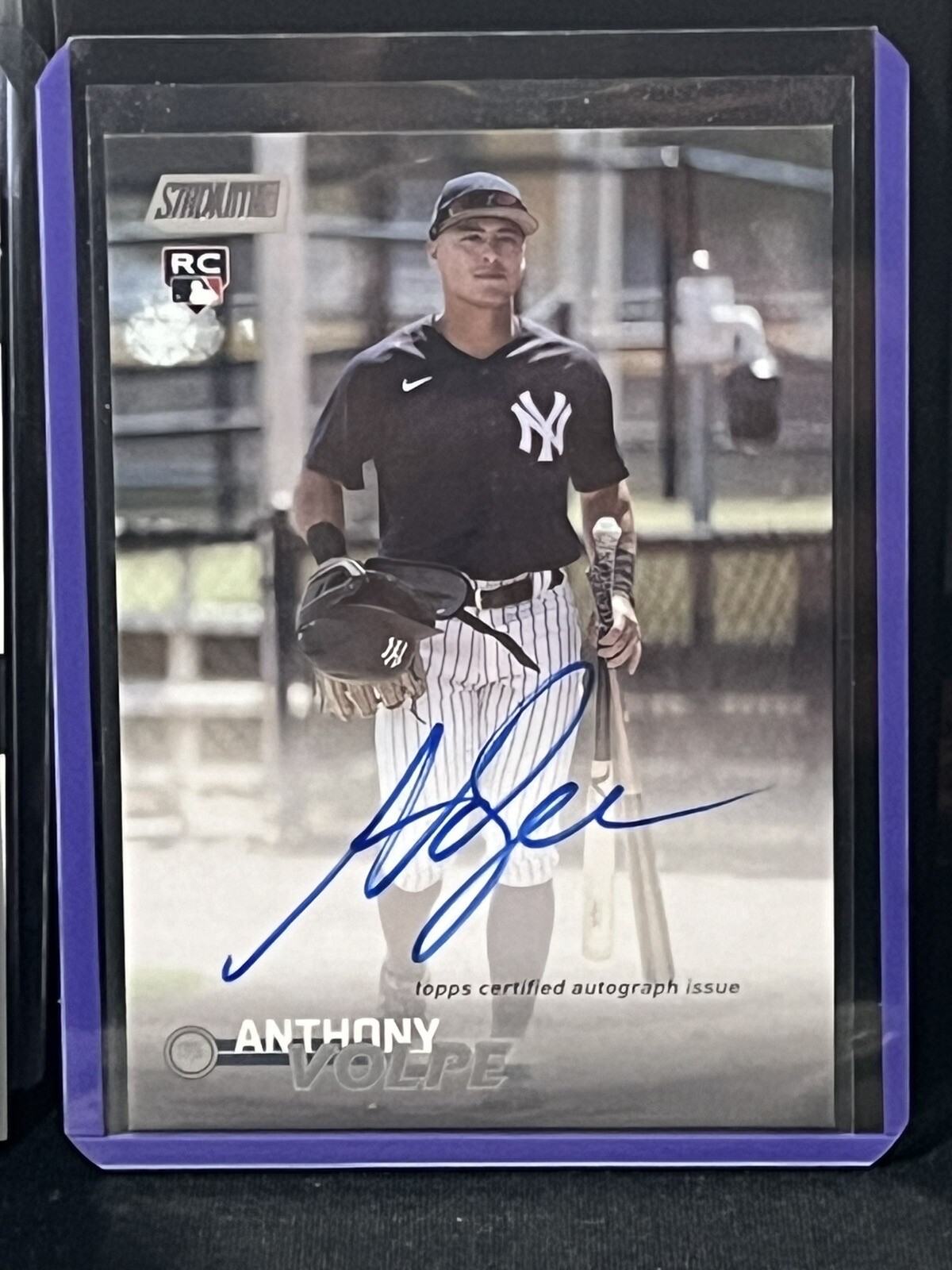 2023 Topps Stadium Club Anthony Volpe Rookie RC Auto SCBA-AV On Card Auto