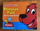 SCHOLASTIC Clifford Dog PHONICS FUN Reading Program - 10 Books; Cassette - EUC! — photo 1