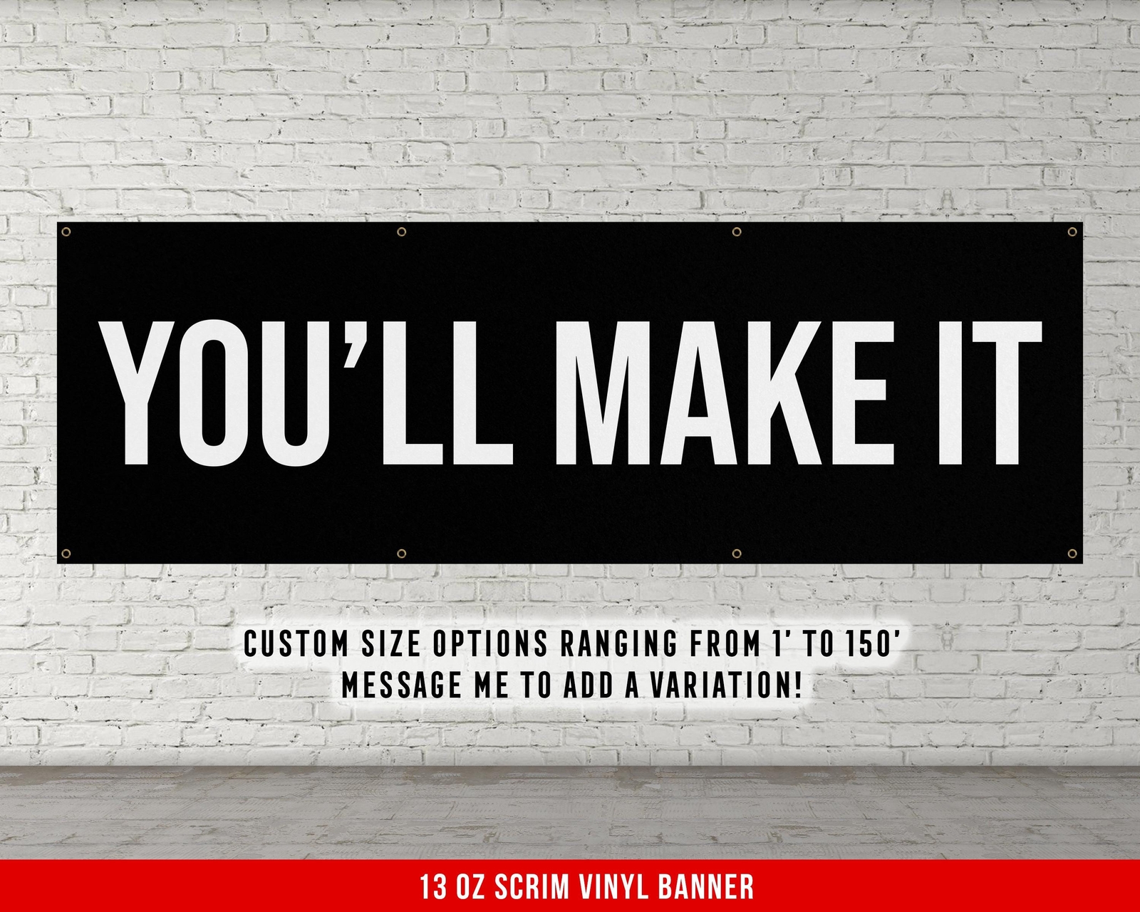 Home Gym Wall Art - Motivational Fitness Banner